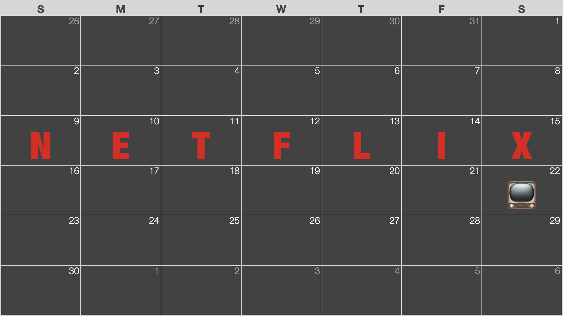 Netflix (ネットフリックス) 配信終了予定カレンダー